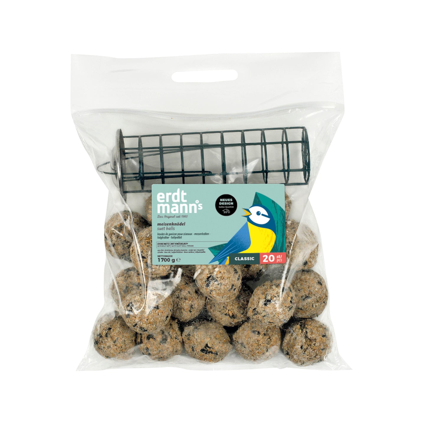 20 Meisenknödel ohne Netz + 1 Knödelboy | 1,7 kg