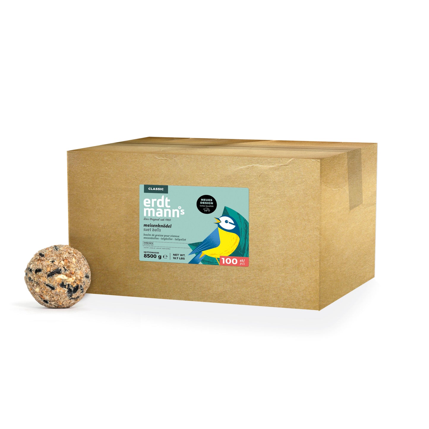 Meisenknödel 100er ohne Netz | 8,5 kg