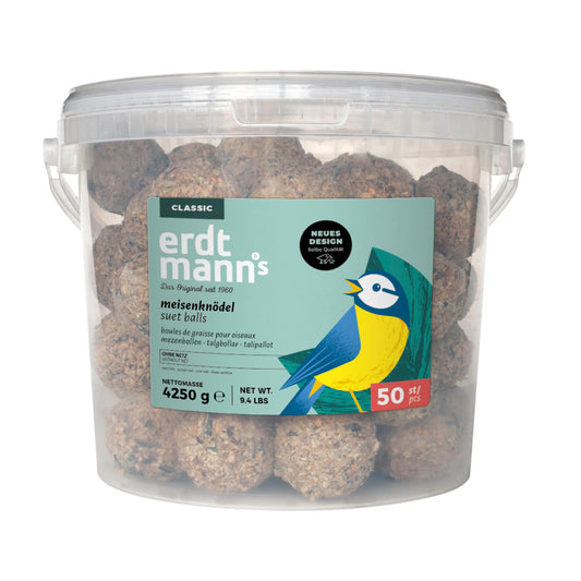 50 Meisenknödel ohne Netz im Eimer | 4,25 kg