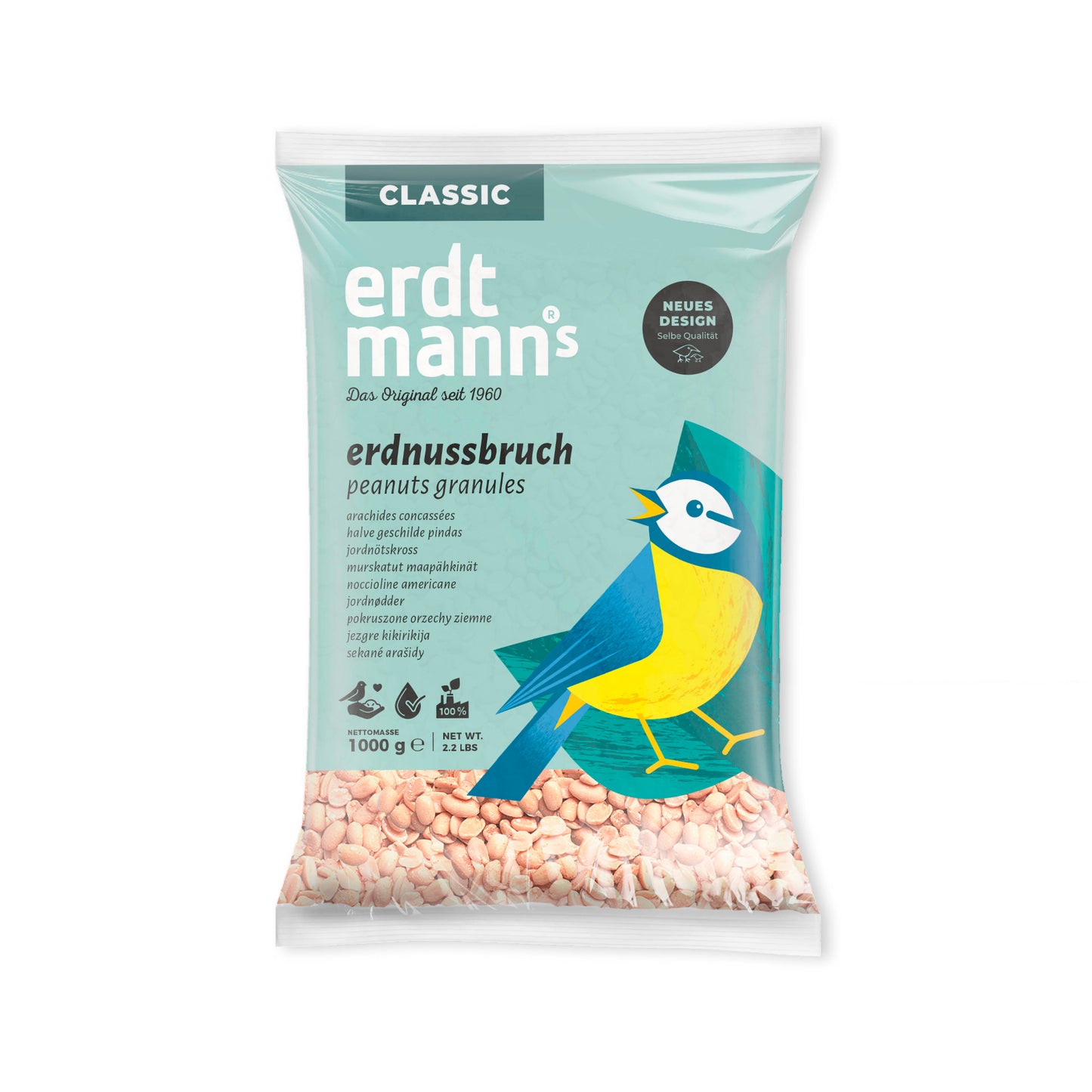 Erdnussbruch - Keine Schalenrückstände für eine saubere Futterstelle