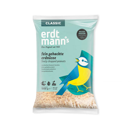 Fein gehackte Erdnüsse